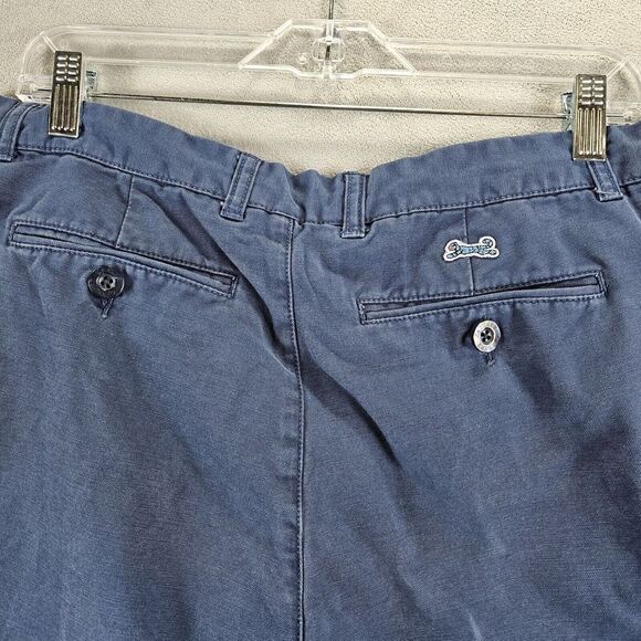 Le Tigre Pants Mens Size 34Wx34L Blue Straight Leg Chino Flat Front - Picture 7 of 10